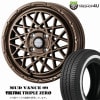 WEDS MUD VANCE 09 14x5.0J 4/100 +35 MBR �ޥåȥ֥��� TIREFROG TRIPLE ZERO 155/80R14 88/86S LT �����å� �ޥåȥ����� ������ե��å� �ȥ�ץ를�� ���ʥ����������ߥۥ����� 4�ܥ��åȲ���