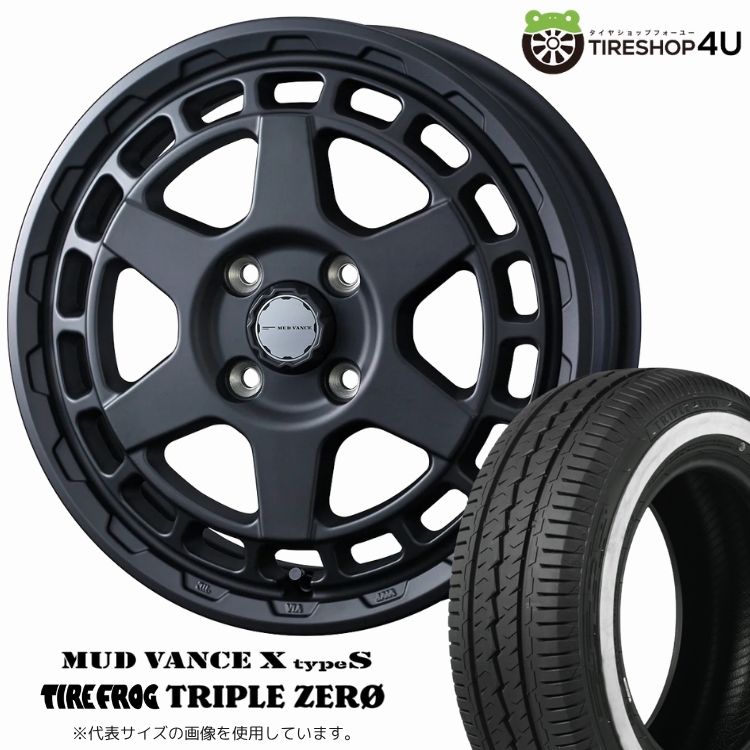 WEDS MUD VANCE X typeS 14x5.0J 4/100 +30 フルマットブラック