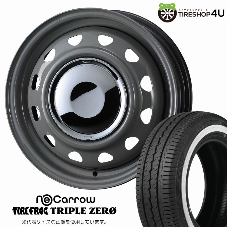 WEDS NeoCarrow 14x4.5J 4/100 +45 GRAY/CC TIREFROG TRIPLE ZERO 155