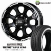 MAD CROSS GRACE 15x6.0J 6/139.7 +33 GB/P TIREFROG TRIPLE ZERO 195/80R15 107/105R LT �ޥåɥ����� ���쥤�� ������ե��å� �ȥ�ץ를�� ���ʥ����������ߥۥ����� 4�ܥ��åȲ���