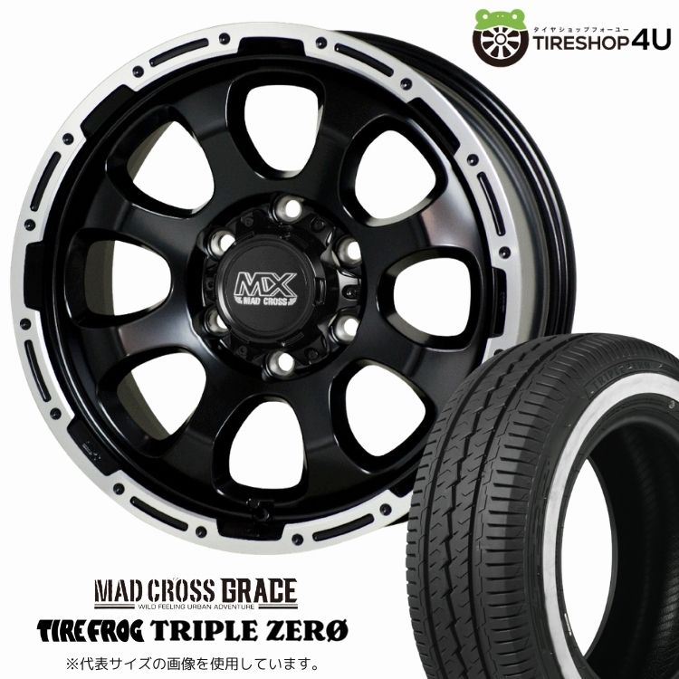 MAD CROSS GRACE 15x6.0J 6/139.7 +33 GB/P TIREFROG TRIPLE ZERO 195