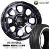 MAD CROSS GRACE 15x6.0J 6/139.7 +33 BKC/BK TIREFROG TRIPLE ZERO 195/80R15 107/105R LT �ޥåɥ����� ���쥤�� ������ե��å� �ȥ�ץ를�� ���ʥ����������ߥۥ����� 4�ܥ��åȲ���