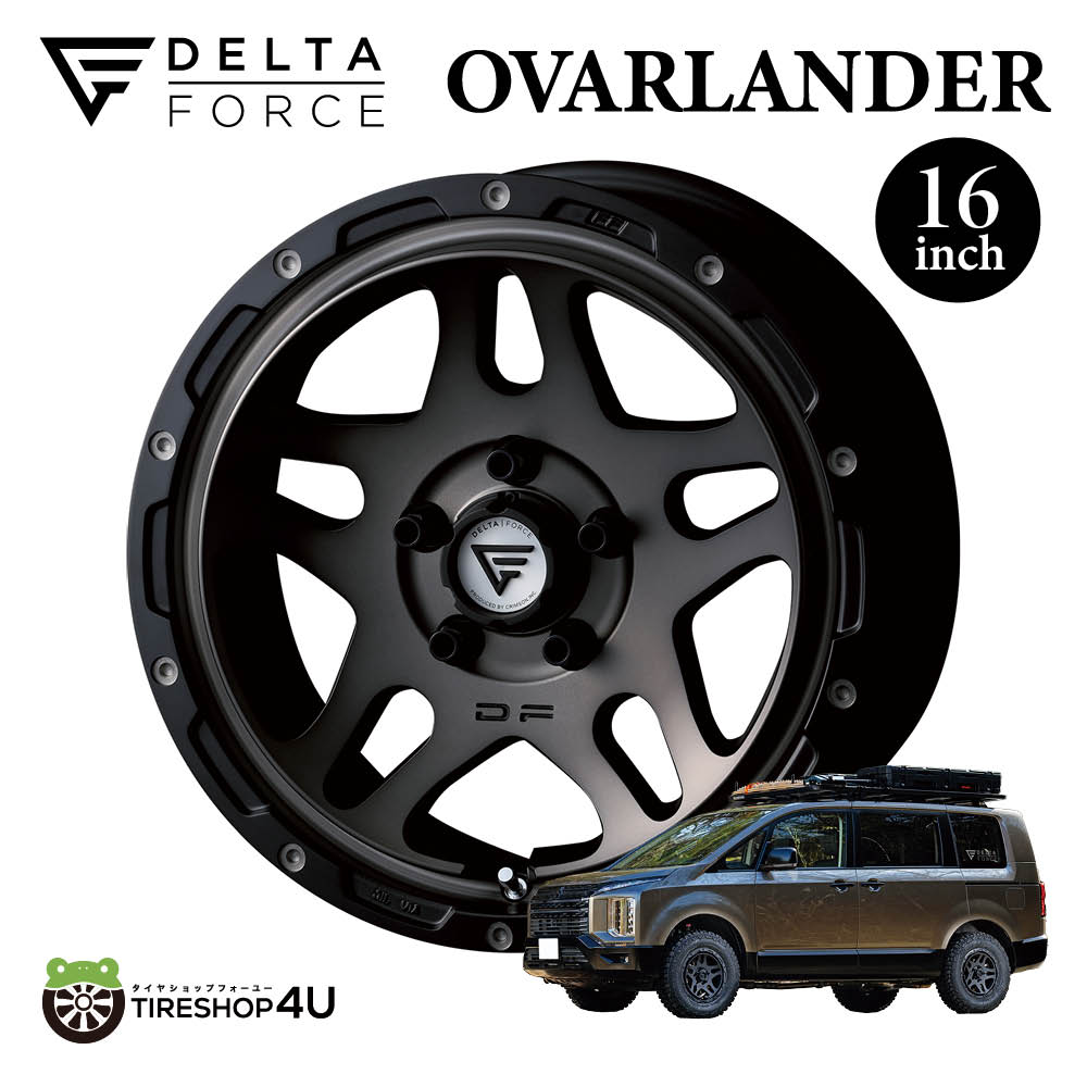 DELTA FORCE OVERLANDER 16x7.0J 5/114.3 +26 hab 73.1φ マット