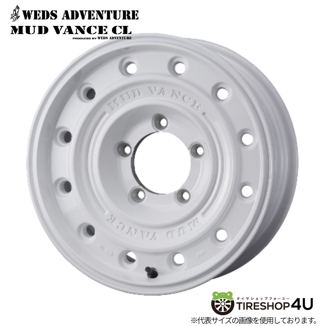 メーカー取り寄せ WEDS WEDS ADVENTURE MUD VANCE CL 16x5.5J 5/139.7+22 WH ホワイト ウェッズ アドベンチャー マッドヴァンスCL ホイール単品1本価格[4本購入で送料無料]