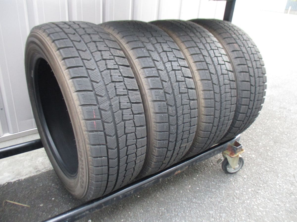 ★☆205/55R17 91Q ダンロップ WINETR MAXX WM02 スタッドレス 2018年製 4本 送料込 T46420928☆★インボイス領収書発行可能