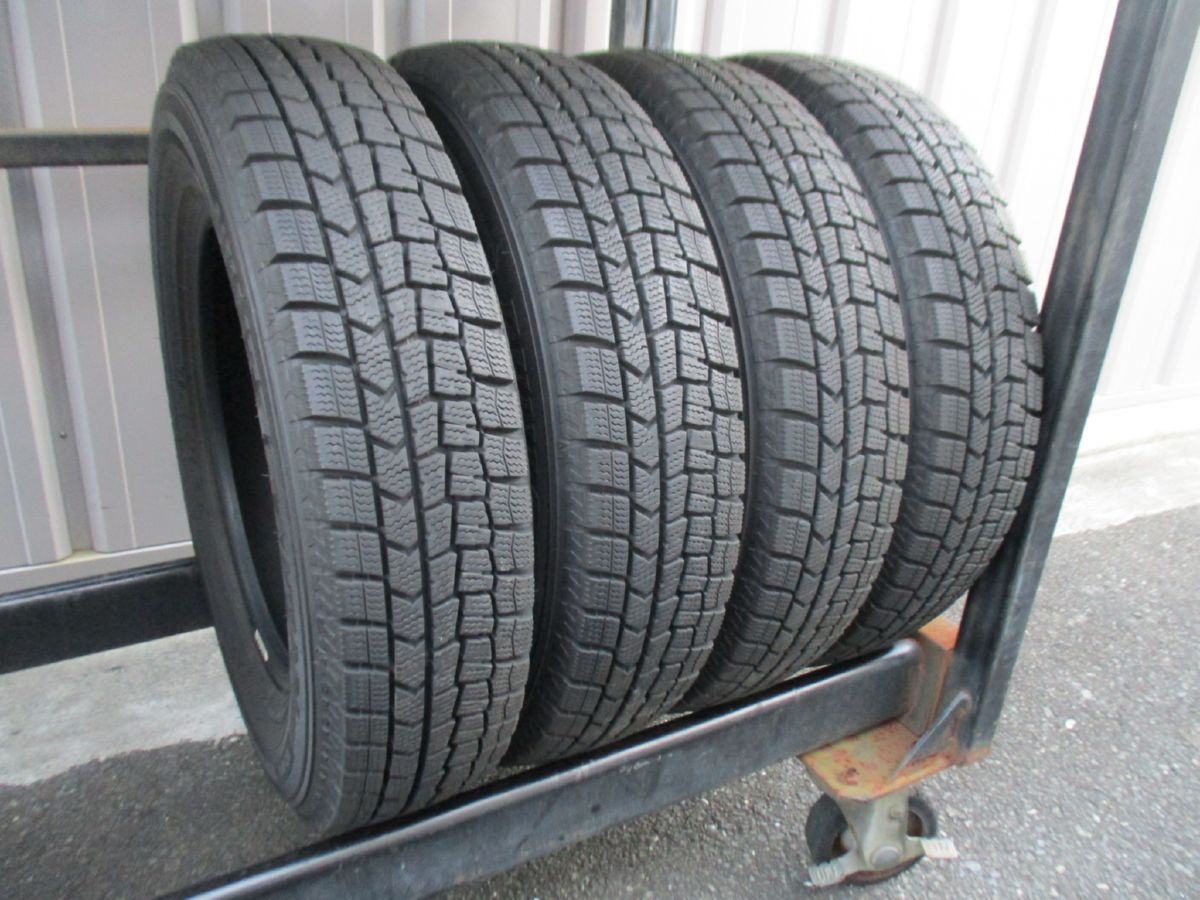 ★☆145/80R13 75Q ダンロップ WINTER MAXX WM02 スタッドレス 2019年製 4本 送料込 T47671024☆★インボイス領収書発行可能