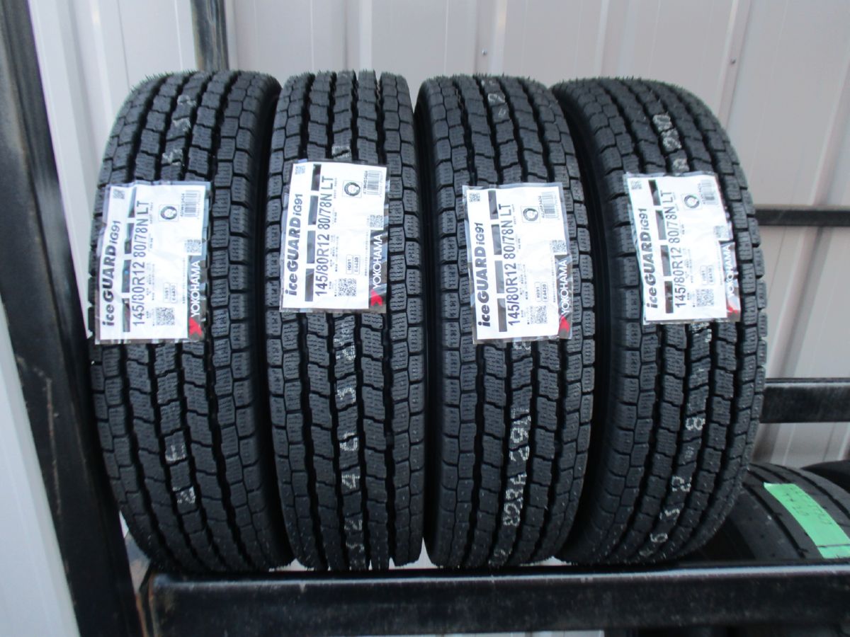 ★☆145/80R12 80/78N LT ヨコハマ ICEGUARD iG91 2024年製 4本セット 国内正規流通品 即納可能 新品☆★インボイス領収書発行可能