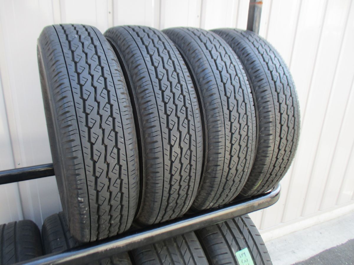 ★☆165R13 LT 6PR ブリヂストン V600 2021年製 4本 送料込 T53370307☆★インボイス領収書発行可能