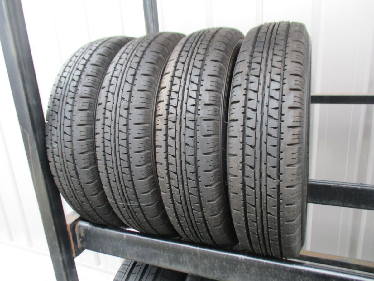 ★☆145R12 6PR LT ダンロップ ENASAVE VAN01 2021年製 4本 送料込 T53790314☆★インボイス領収書発行可能