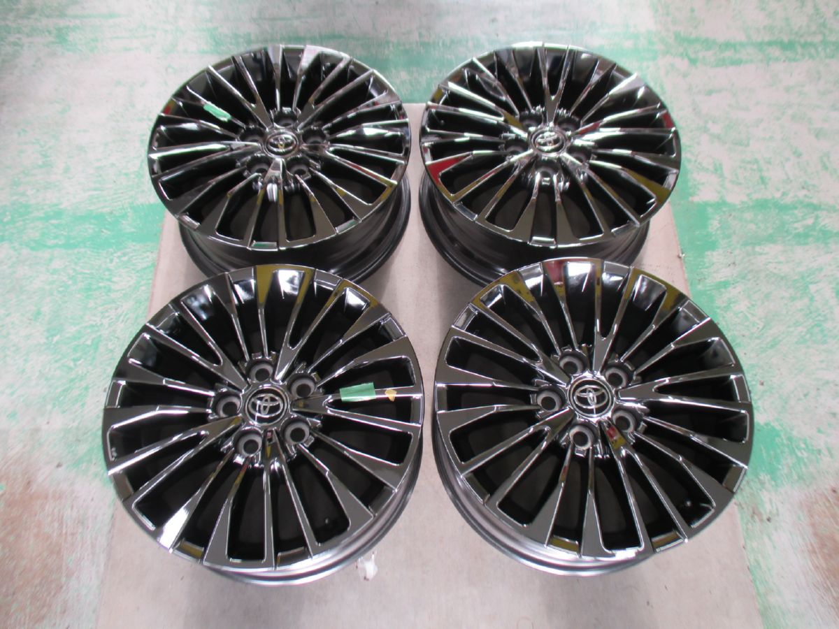 ★☆トヨタ 新型40系 アルファード エグゼクティブラウンジ 純正アルミホイール 17インチ 4本 新車外し 送料込 20608☆★インボイス領収書発行可能