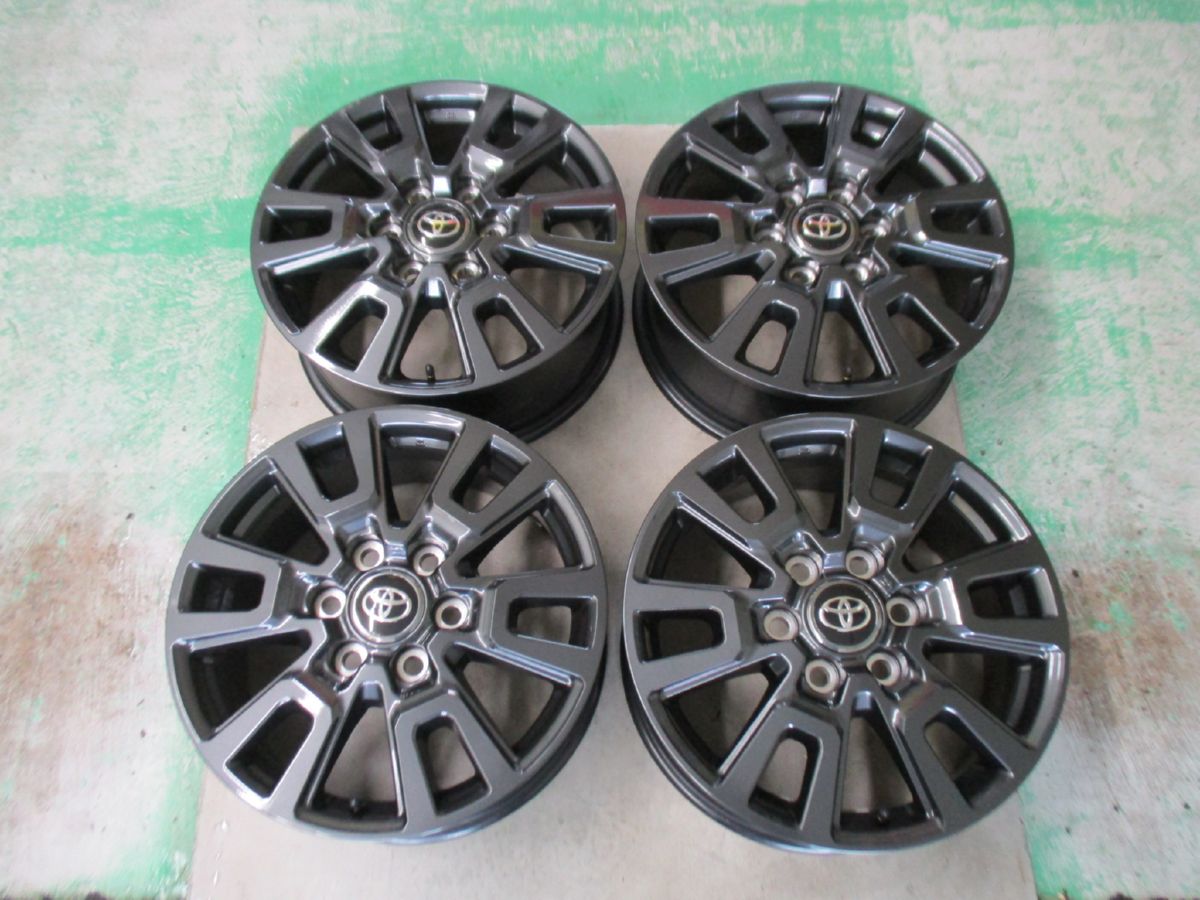 ★☆トヨタ ランドクルーザー 250 純正アルミホイール 18インチ 4本 新車外し 送料込 ダークグレーメタリック 20612☆★インボイス領収書発行可能