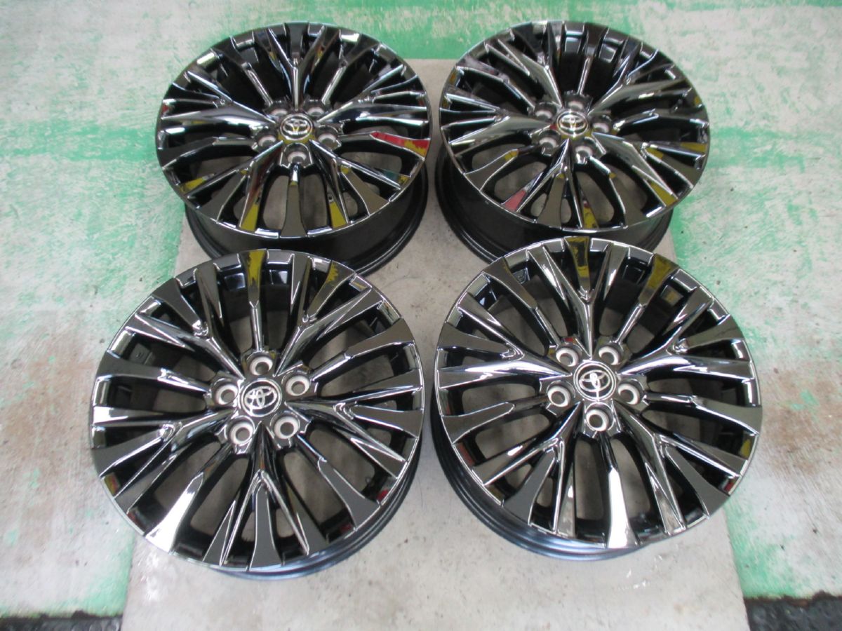 ★☆トヨタ 新型 40系 ヴェルファイア Zプレミア 純正アルミホイール 19インチ 4本 新車外し 20650 送料込 インボイス発行可能☆★