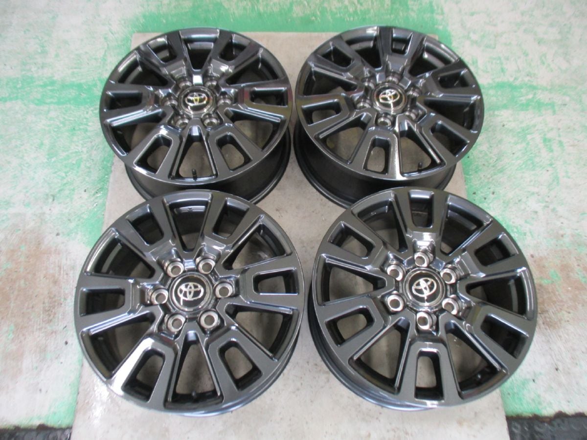 ★☆トヨタ ランドクルーザー 250 純正アルミホイール 18インチ 4本 新車外し 送料込 ダークグレーメタリック 20652☆★インボイス領収書発行可能