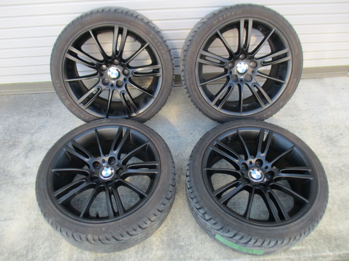★☆BMW E90 3シリーズ Mスポーツ 純正アルミタイヤセット 18インチ 8J +34 8.5J +37 225/40 255/35ZR18 4本セット 5H/120 送料込☆★インボイス領収書発行可能