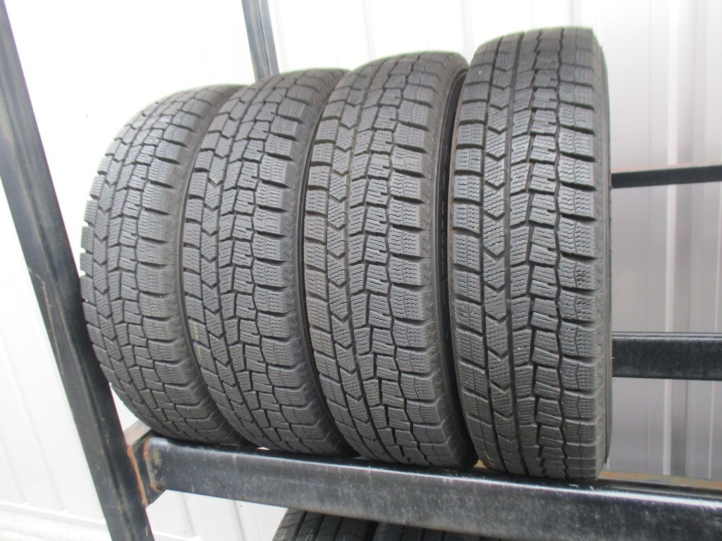 ★☆155/70R13 75Q ダンロップ WINTER MAXX WM02 スタッドレス 2021年製 4本 送料込 T63911002☆★インボイス領収書発行可能