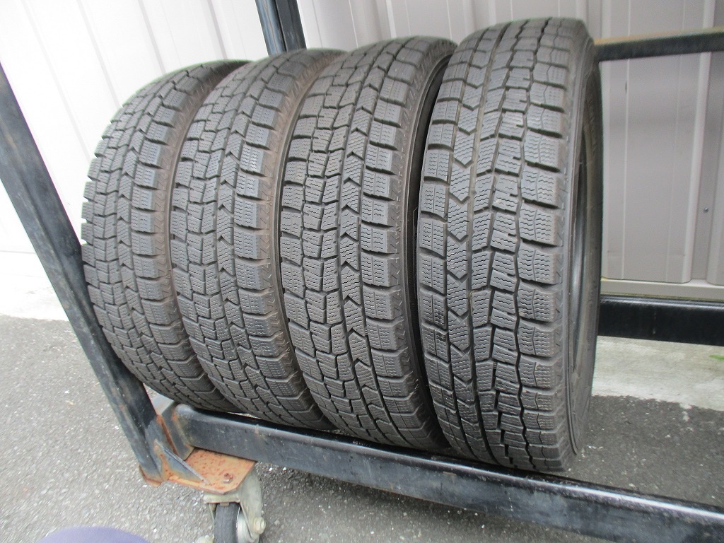 ★☆155/70R13 75Q ダンロップ WINTER MAXX WM02 スタッドレス 2021年製 4本 送料込 T63931002☆★インボイス領収書発行可能