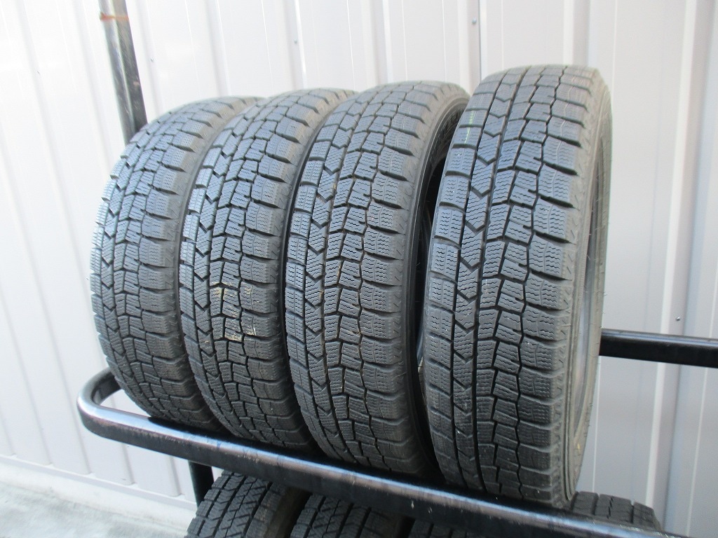 ★☆155/65R14 75Q ダンロップ WINTER MAXX WM02 スタッドレス 2022年製 4本 送料込 T65831027☆★インボイス領収書発行可能