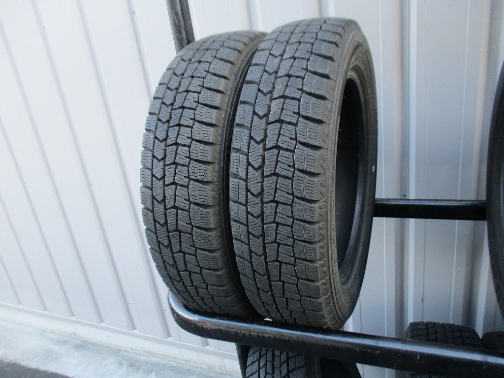 ★☆155/65R14 75Q ダンロップ WINTER MAXX WM02 スタッドレス 2021年製 2本 送料込 T68781209☆★インボイス領収書発行可能