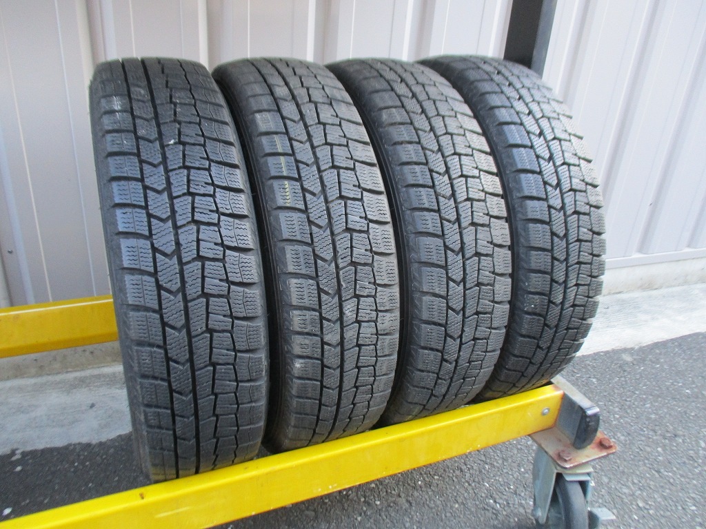 ★☆155/65R14 75Q ダンロップ WINTER MAXX WM02 スタッドレス 2022年製 4本 送料込 T68901209☆★インボイス領収書発行可能