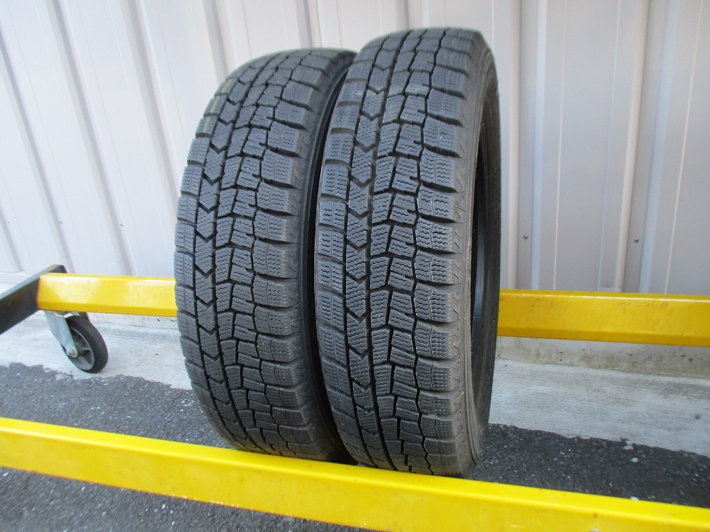 ★☆155/65R14 75Q ダンロップ WINTER MAXX WM02 スタッドレス 2021年製 2本 送料込 T68911209☆★インボイス領収書発行可能