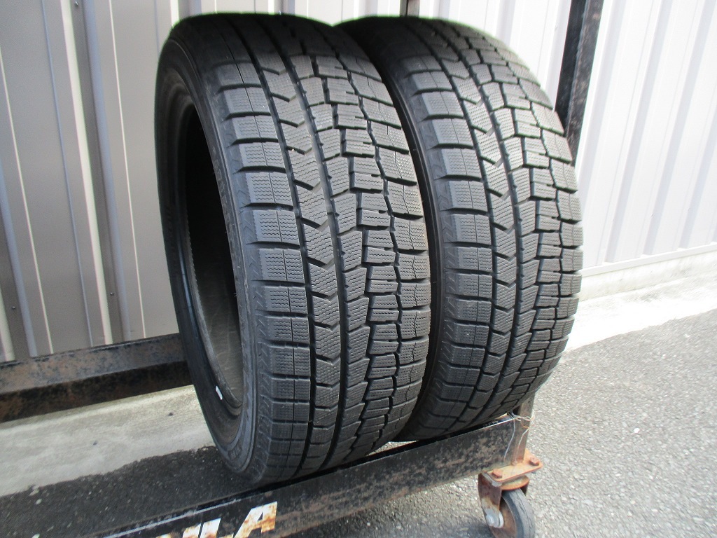 ★☆225/55R18 98Q ダンロップ WINTER MAXX WM02 スタッドレス 2021年製 2本 送料込 T69001211☆★インボイス領収書発行可能