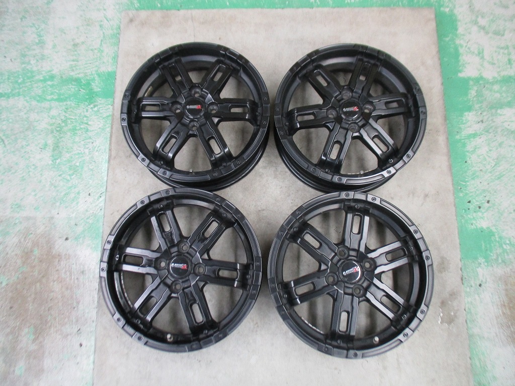 ★☆B-MUD K 15インチ 4本セット 4.5J 4H/100 +45 ハスラーに 送料込 20698☆★インボイス領収書発行可能