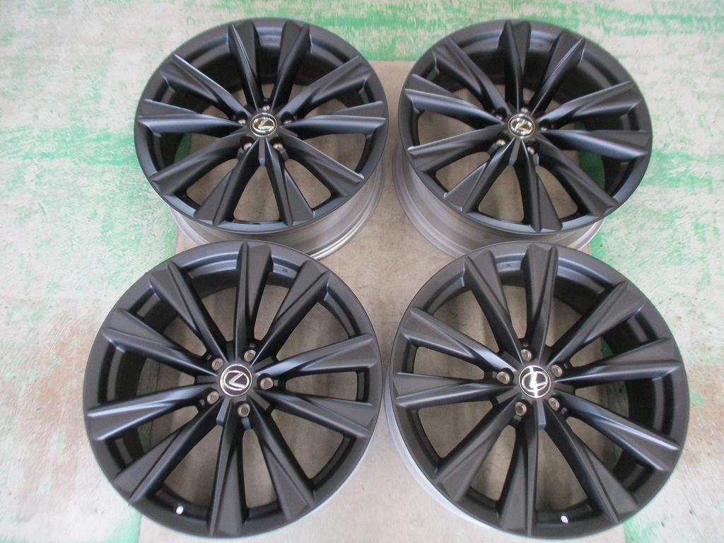 ★☆レクサス RX500h Fスポーツ 21インチ 純正アルミホイール 4本 新車外し マッドブラック 送料込☆★インボイス領収書発行可能