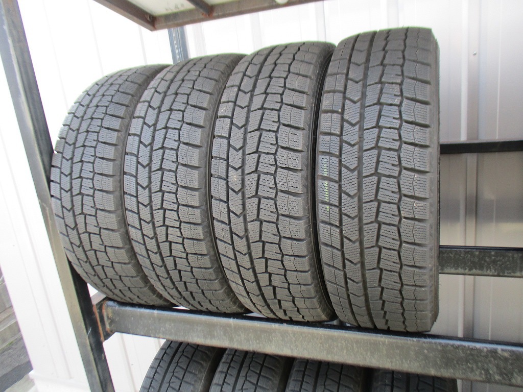 ★☆185/60R15 84Q ダンロップ WINTER MAXX WM02 スタッドレス 4本 送料込 T72340130☆★インボイス領収書発行可能