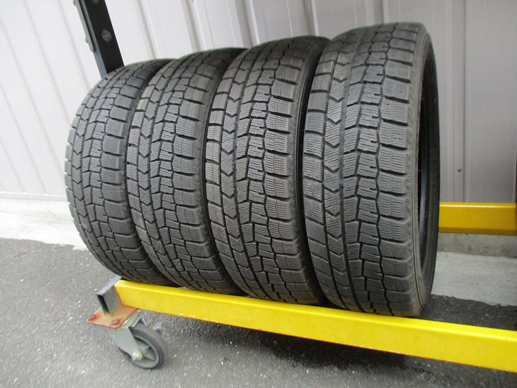★☆185/60R15 84Q ダンロップ WINTER MAXX WM02 スタッドレス 4本 送料込 T73050206☆★インボイス領収書発行可能