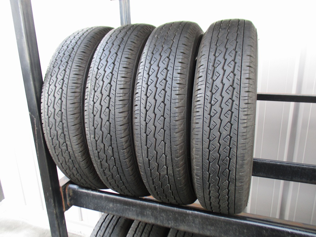 ★☆155/80R14 88/86N LT ブリヂストン V600 2024年製 4本 送料込 T75900313☆★インボイス領収書発行可能