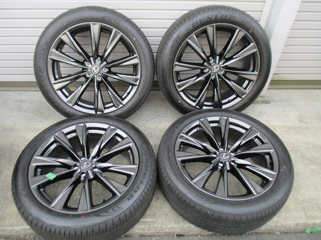 ★☆レクサス RX350 Fスポーツ 純正タイヤアルミホイールセット 新車外し 4本 235/50R21 送料込 20741☆★インボイス領収書発行可能