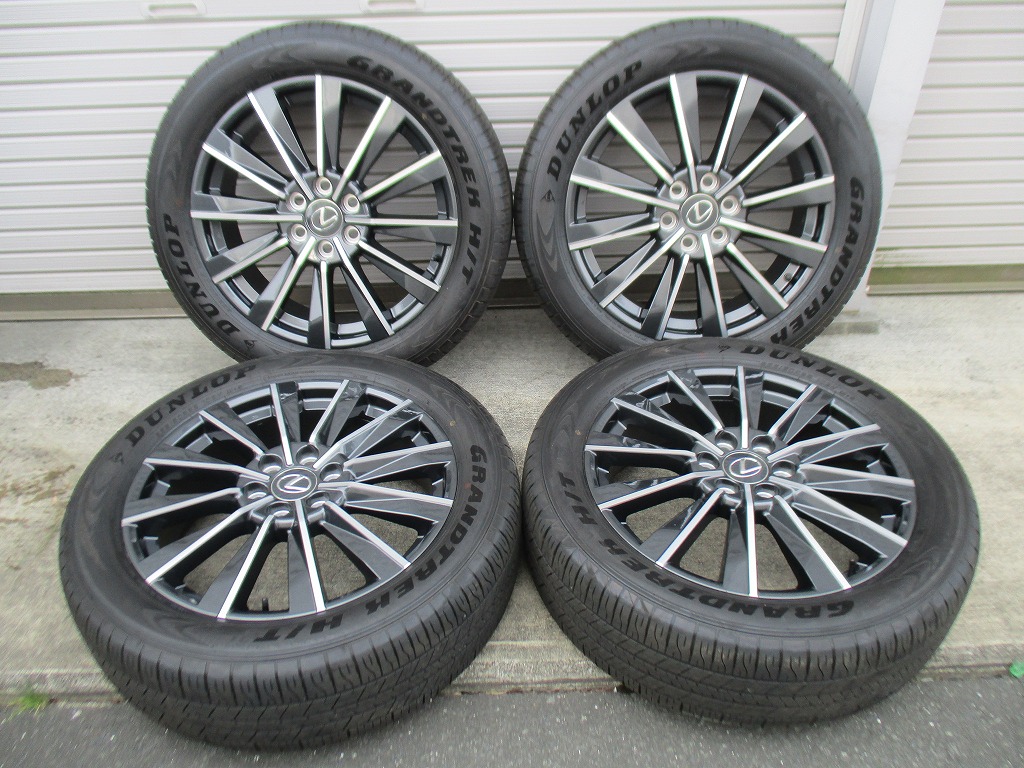 ★☆レクサス GX550 バージョンL 純正タイヤアルミホイールセット 新車外し 265/50R22 送料込 20743☆★インボイス領収書発行可能