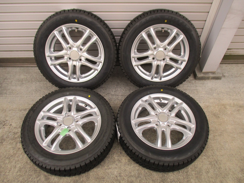★☆155/65R14 75Q ブリヂストン VRX3 2025年製 4本 スタッドレス アルミホイール 新品 送料込☆★インボイス領収書発行可能