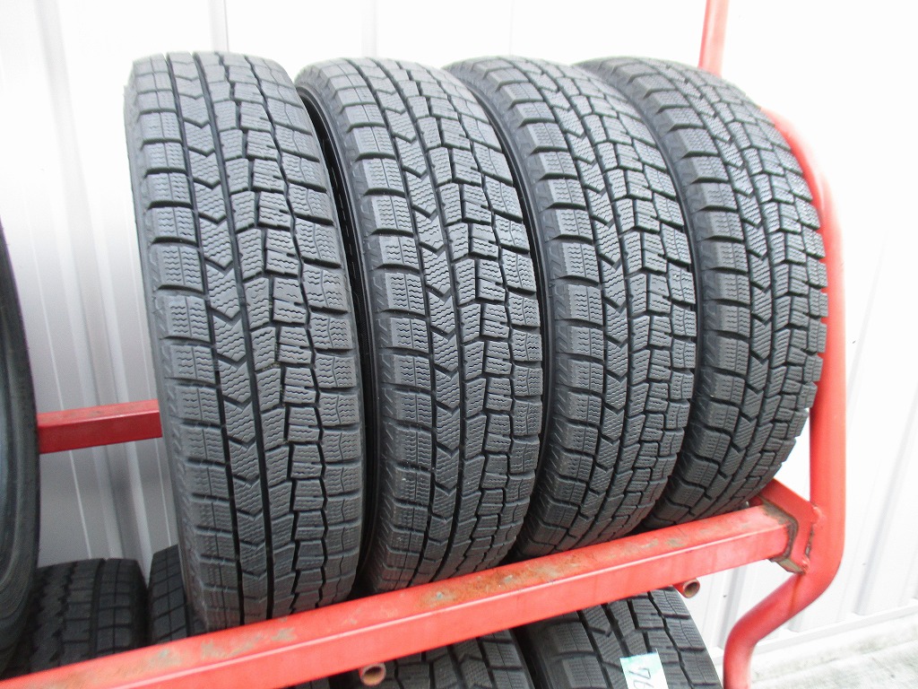 ★☆155/70R13 75Q ダンロップ WINTER MAXX WM02 スタッドレス 2022年製 4本 送料込 T76830401☆★インボイス領収書発行可能