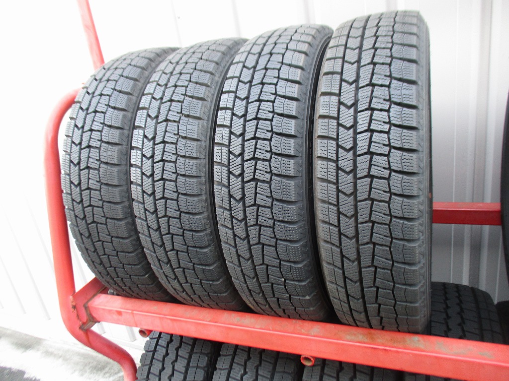 ★☆155/65R14 75Q ダンロップ WINTER MAXX WM02 スタッドレス 2022年製 4本 送料込 T76840401☆★インボイス領収書発行可能