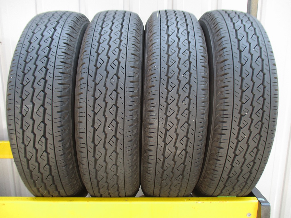 ★☆165R14 LT 6PR ブリヂストン V600 2022年製 4本 送料込 T80360622☆★インボイス領収書発行可能