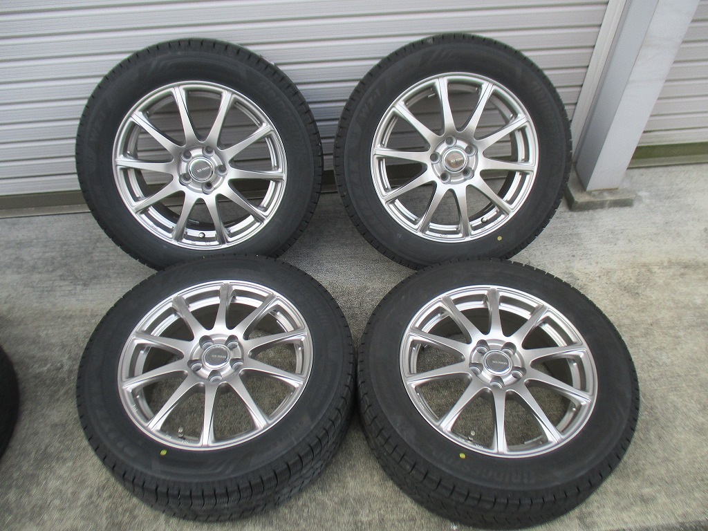 ★☆ブリヂストン エコフォルム SE-23 スタッドレスタイヤ ホイールセット 205/55R16 WZ-1 6.5J +48 5H/100 送料込☆★インボイス領収書発行可能