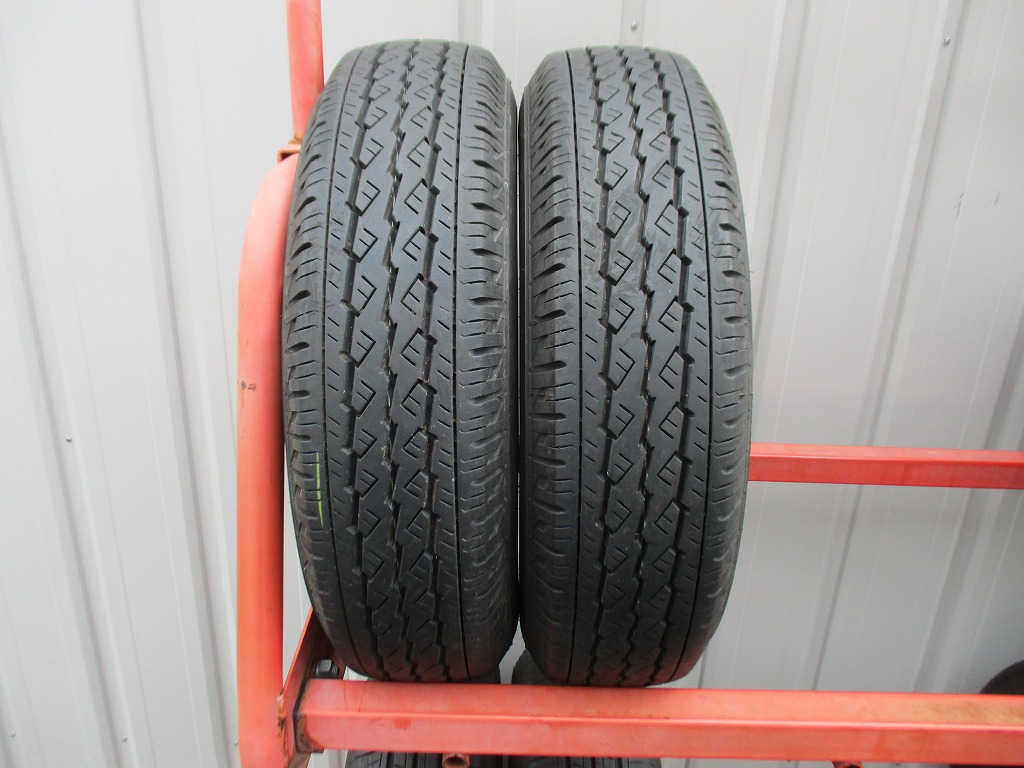 ★☆165R13 LT 6PR ブリヂストン V600 2021年製 2本 送料込 T84030902☆★インボイス領収書発行可能