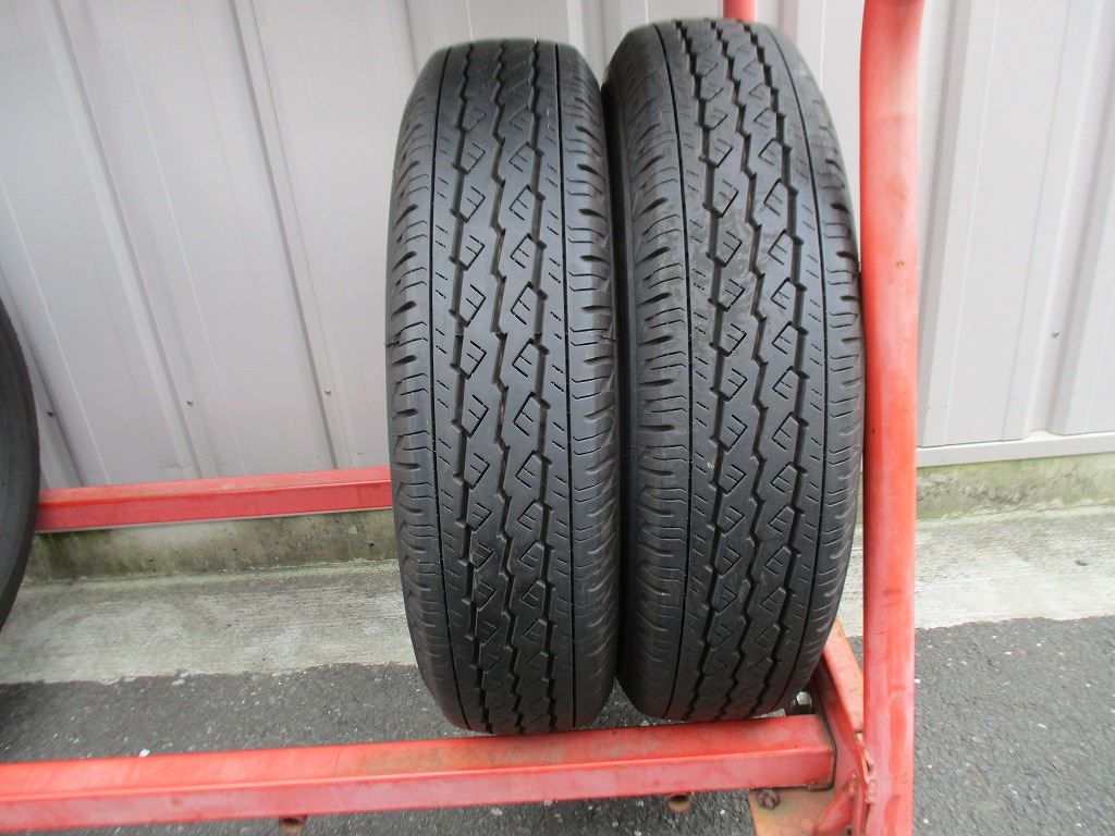 ★☆165/80R14 91/90N LT ブリヂストン V600 2025年製 2本 送料込 T84040902☆★インボイス領収書発行可能