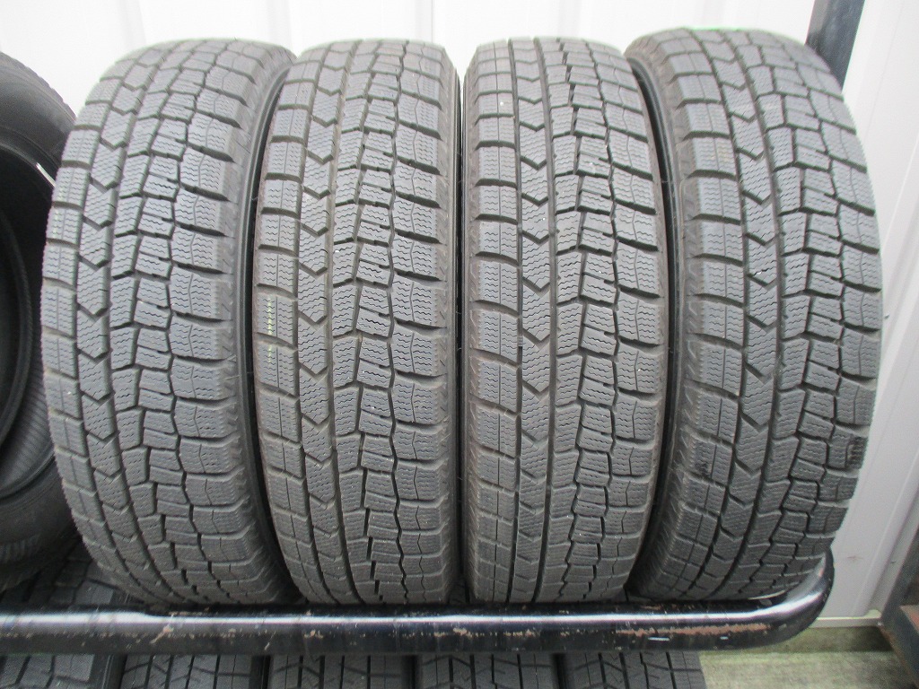 ★☆155/65R14 75Q ダンロップ WINTER MAXX WM02 スタッドレス 2025年製 4本 送料込 T84960924☆★インボイス領収書発行可能