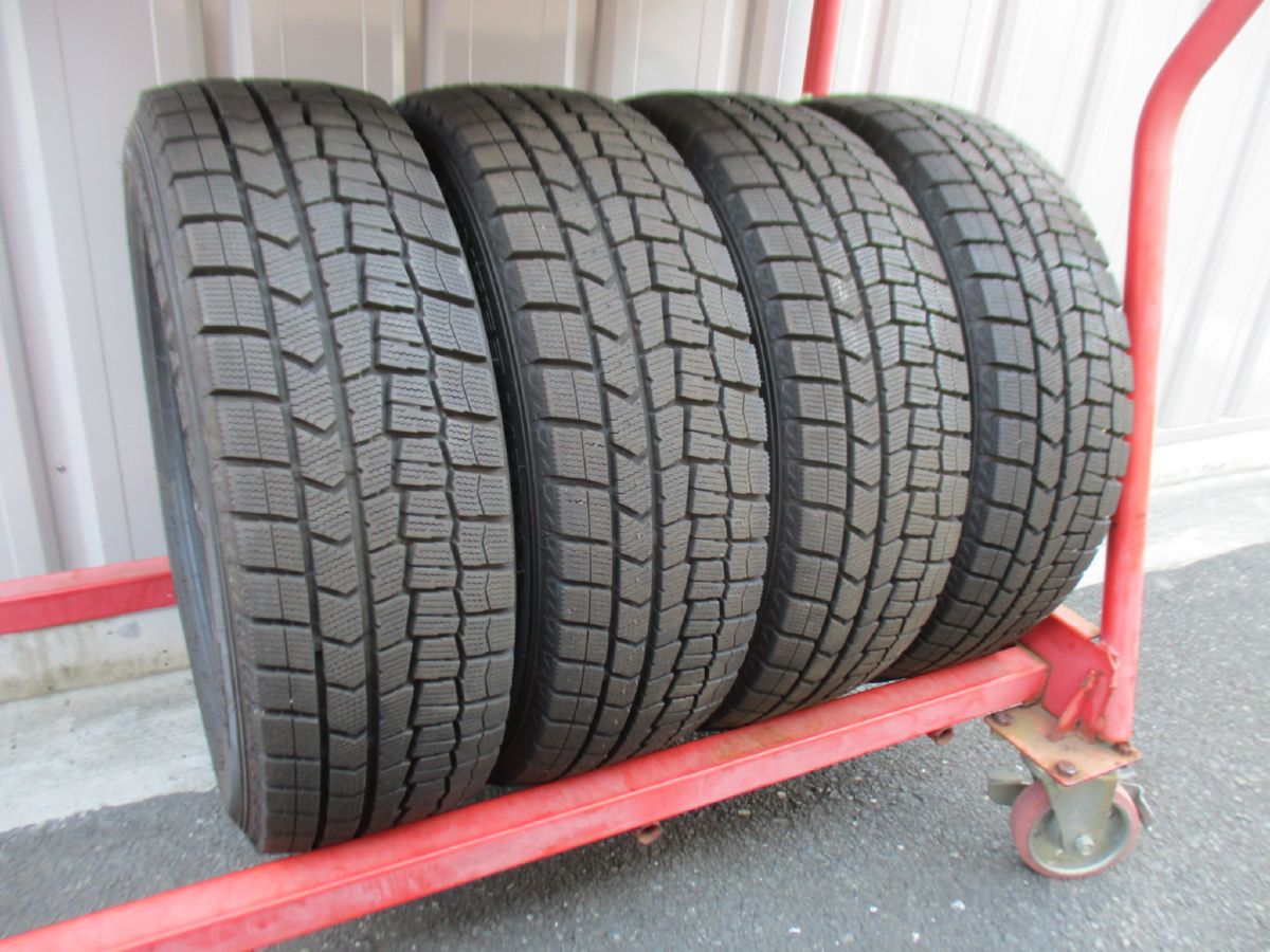 ★☆185/60R15 84Q ダンロップ WINTER MAXX WM02 スタッドレス 2024年製 4本 送料込 20655☆★インボイス領収書発行可能