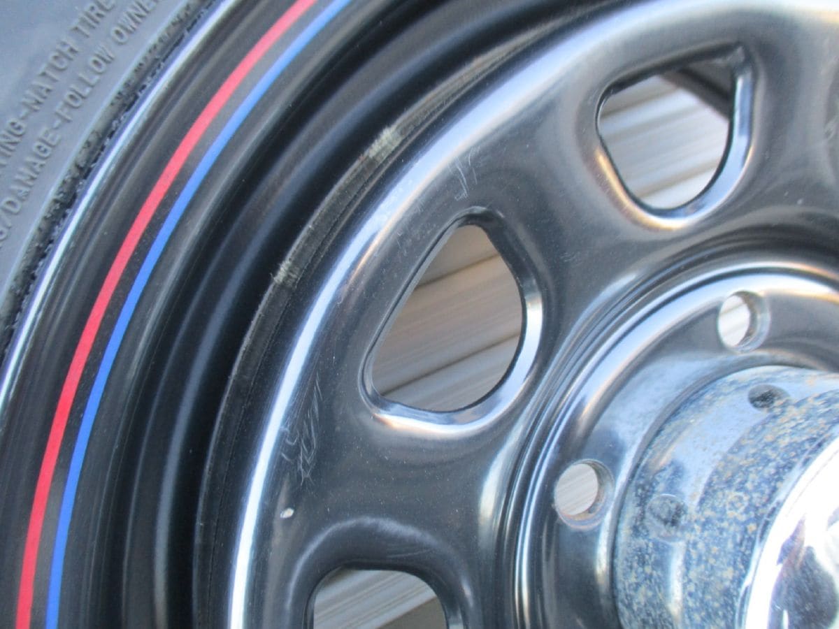 DAYTONA スチールホイールセット 195/80R15 ハイエース キャラバン 