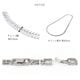 ������ͥå��쥹 ��ʿ �ͥå��쥹 60cm 4.5mm�� ��� ������ �������� �ץ���� �ù� ����С� ������� �֥�å� ���֥��ʿ 6�̥��å� �Ĥ��äѤʤ� ��°����륮���б� ��������ͥå��쥹 ������� ����ץ� ���ե� �ץ쥼��� ��ǥ�����