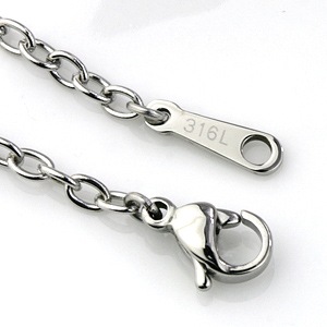 ���������� ���ƥ�쥹 �������� 316L �������� �ͥå��쥹 45cm / 50cm / 55cm �������������� 2.5mm  ���奨�꡼ ���� ���ե� �