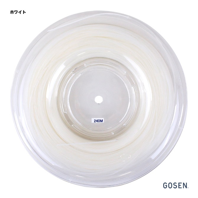 ゴーセン GOSEN  テニスガット ロール ミクロスーパー（無刻印）130 ホワイト micros