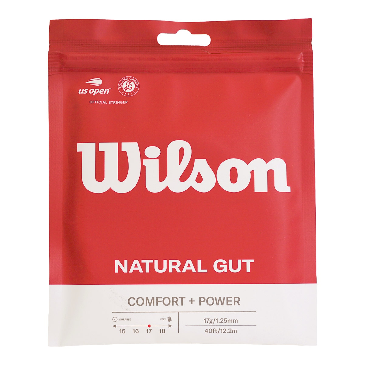 ウイルソン Wilson テニスガット 単張り ナチュラルガット17（NATURAL GUT 17） 125 ナチュラル WRZ999900