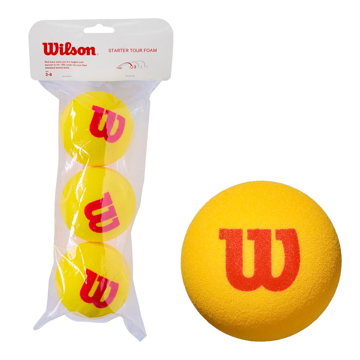 ウイルソン Wilson  テニスボール スターター・フォーム・ボール スポンジボール（3球入り） WRZ258900