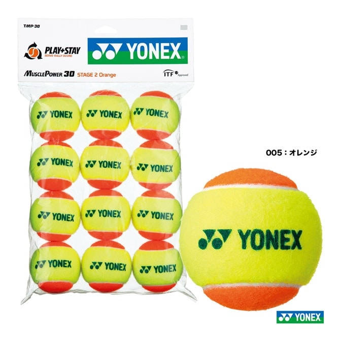 ヨネックス YONEX  テニスボール マッスルパワーボール30 （12個入） TMP30