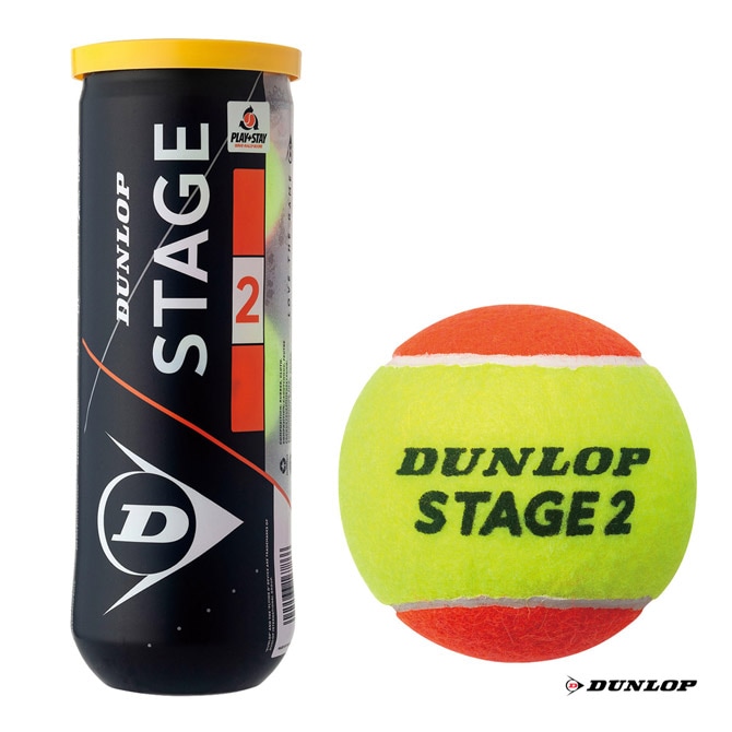 ������å� DUNLOP  �ƥ˥��ܡ��� STAGE 2 ORANGE ���ơ��� 2 ����� 3�������1�̡� STG2ORC3DOZ