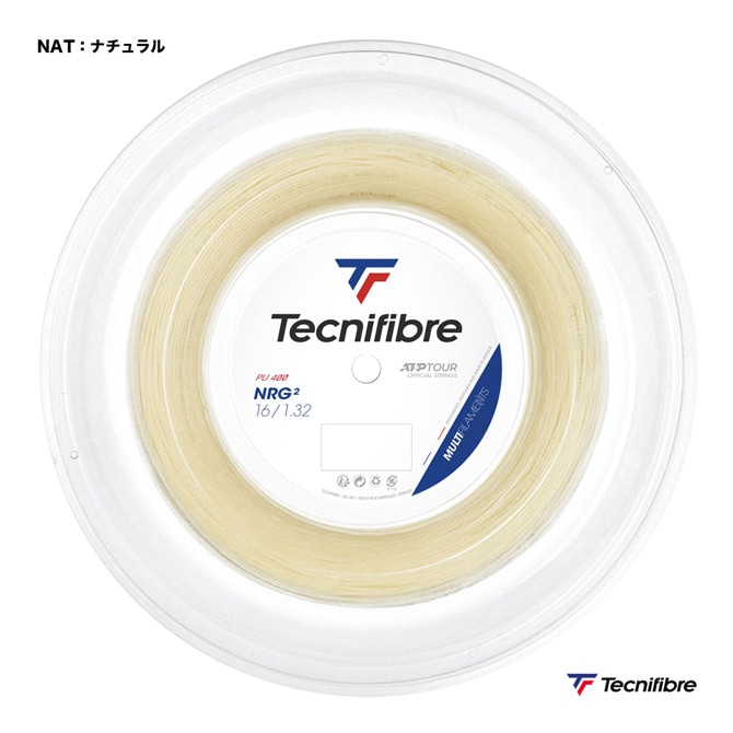 テクニファイバー Tecnifibre テニスガット ロール エヌアールジースクエア（NRG2） 132 ナチュラル 01RNR132XN
